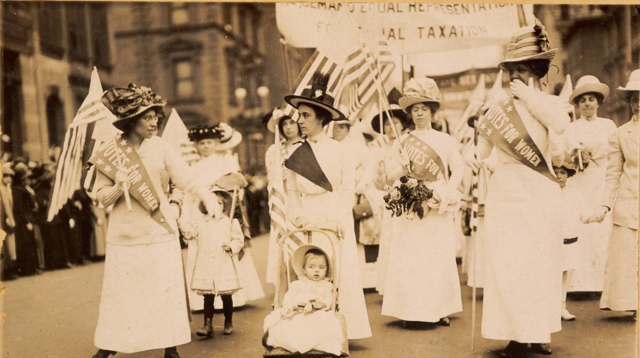 Desfile de sufragistas de 1912, en Nueva York