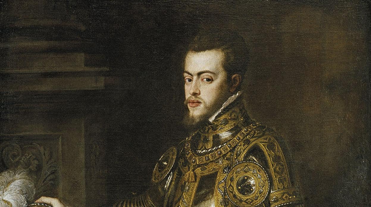 Felipe, príncipe de Asturias, por Tiziano (1551).