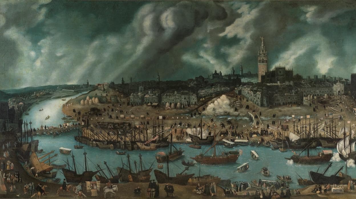 Vista de la ciudad de Sevilla, a finales del siglo XVI