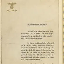 Testamento de Adolf Hitler