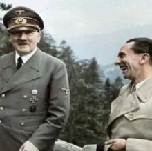 Hitler y Goebbels, durante la Segunda Guerra Mundial