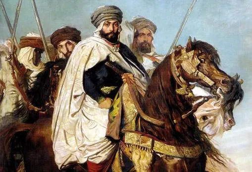 Abderramán III al mando de su ejército