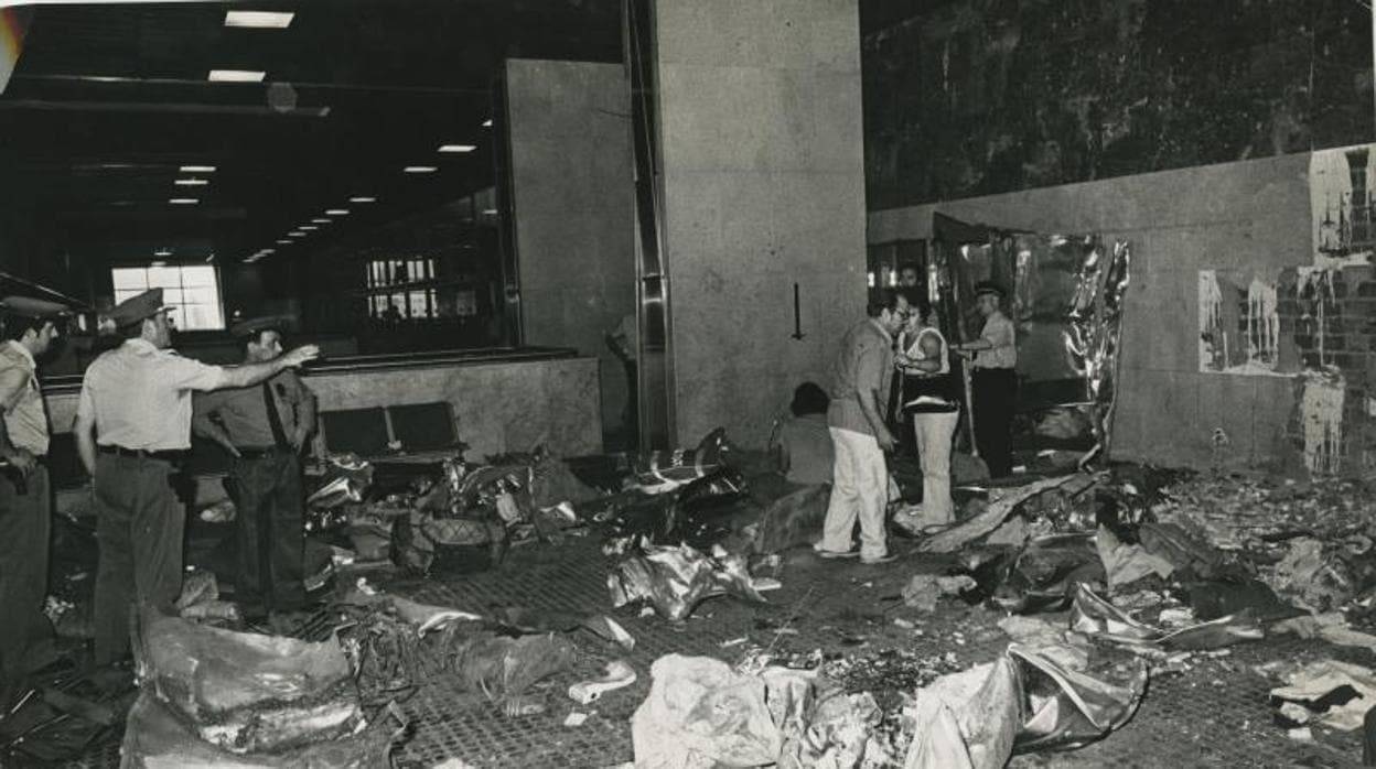 Minutos después del atentado en el aeropuerto de Madrid-Barajas