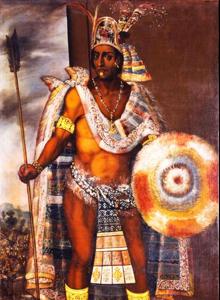 Representación tradicional de Moctezuma