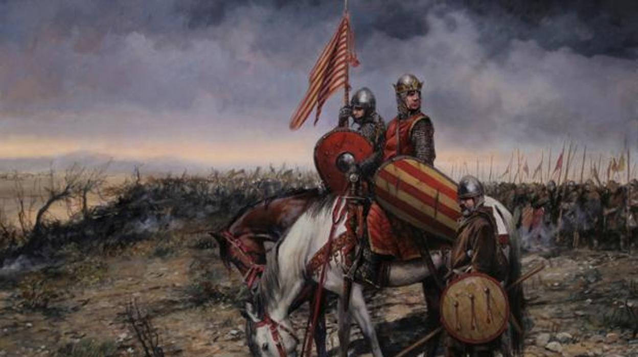 Batalla de Navas de Tolosa, pintura de Augusto Ferrer-Dalmau