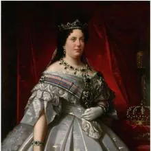 Retrato de la Reina Isabel II hacia 1860, por Luis de Madrazo