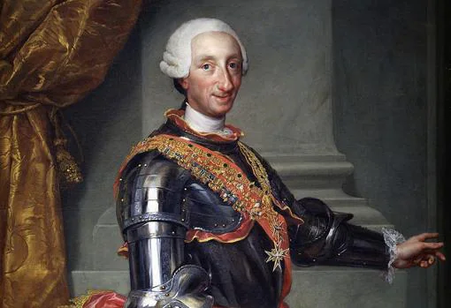 Retrato del rey Carlos III de España, por Anton Raphael Mengs