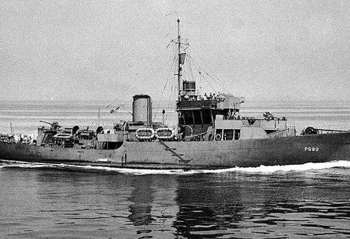 «USS Intensity», un navío de clase «Flower» durante la II Guerra Mundia