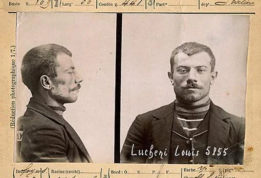 Ficha policial de Luigi Lucheni