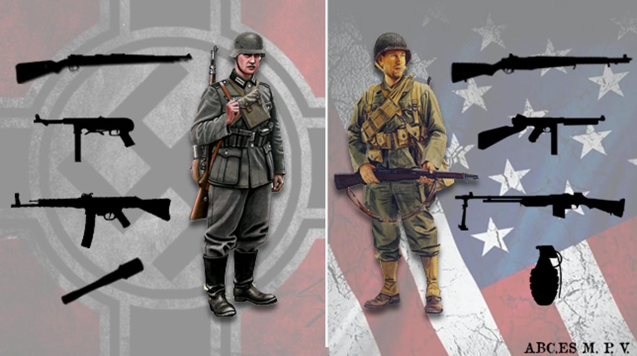 Nazi vs americano: ¿cuál era el soldado más letal y mejor armado de la Segunda  Guerra Mundial?