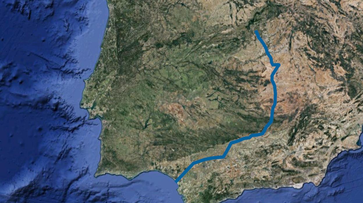 Así era el recorrido del gigantesco canal que pretendía unir Madrid con el océano atlántico