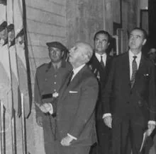 Franco en la inauguración de Garoña