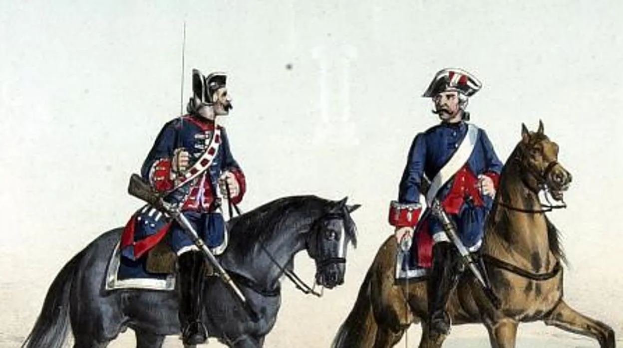 Guardia de Corps. Carabineros reales. Siglo XVIII