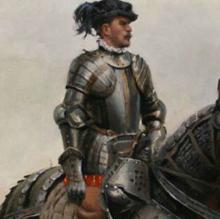 Hernán Cortés, por Ferrer-Dalmau.