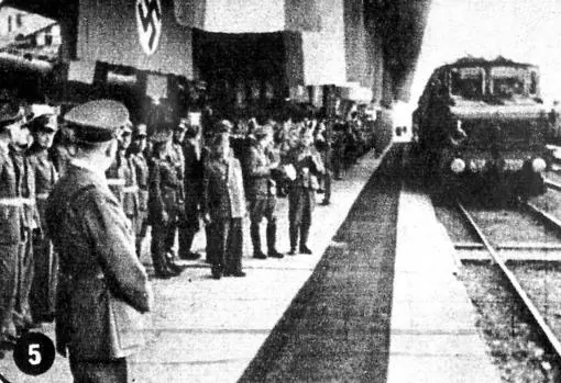 Hitler, esperando en Hendaya el tren de Franco.