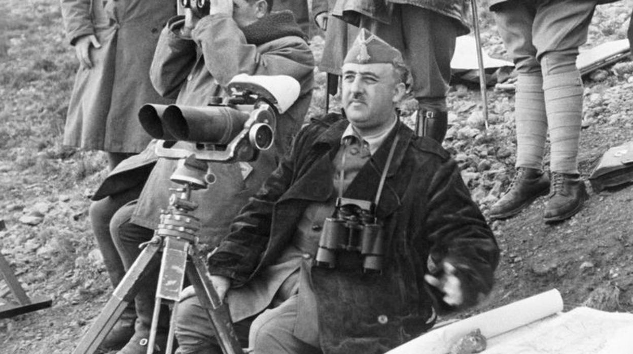 Franco, durante la batalla