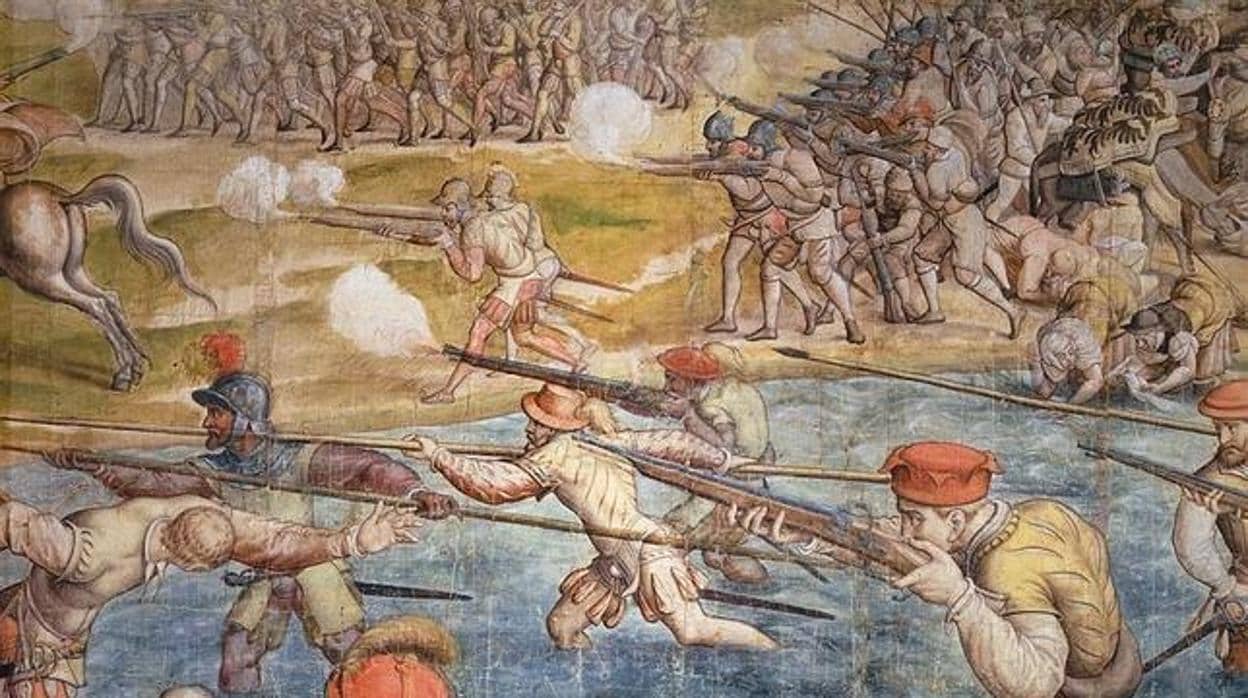 Tapiz del ataque a Túnez por parte de los ejércitos de Carlos I, el prólogo del desastre de Los Gelves de 1560