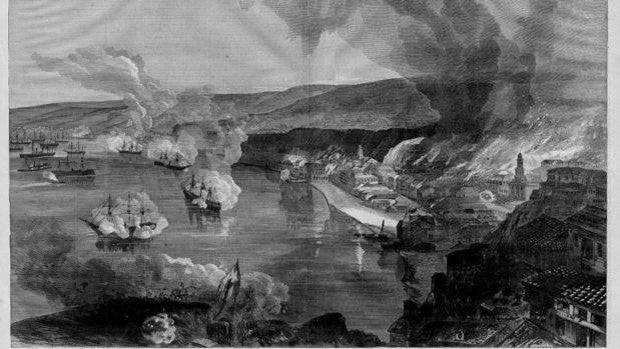 La primera campaña mundial de la prensa fue contra España: el «cobarde» bombardeo de Valparaíso