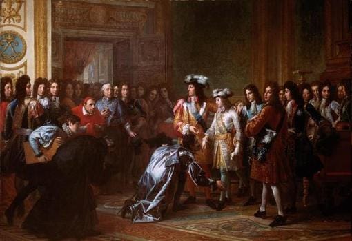 Proclamación de Felipe V como Rey de España en Versalles, el 16 de noviembre de 1700