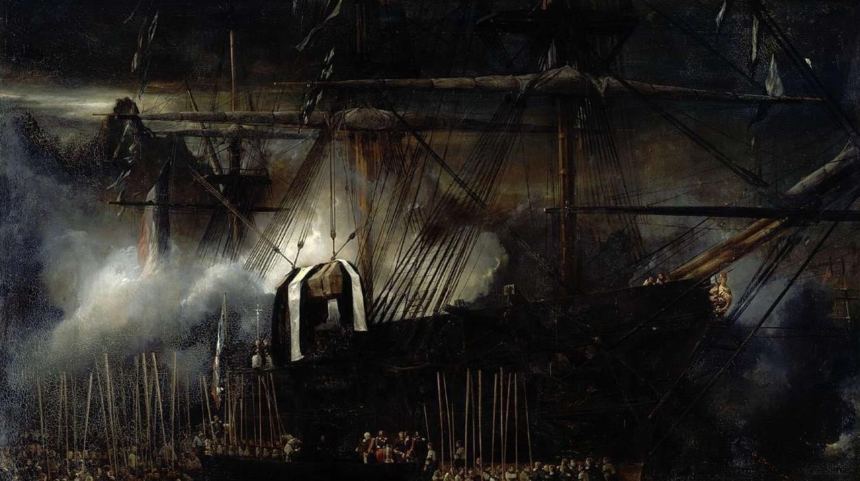Repatriación de las cenizas de Napoleón a bordo de La Belle Poule, el 15 de octubre de 1840