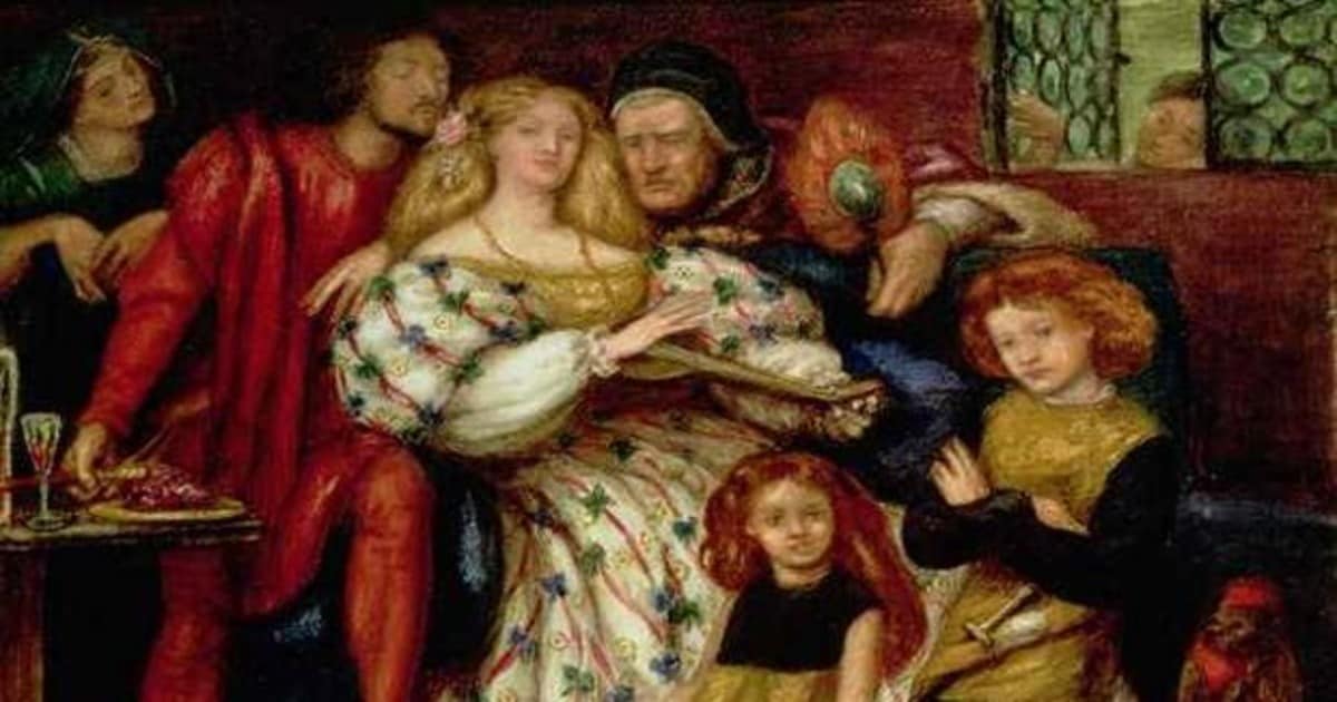 La familia Borgia por Dante Gabriel Rossetti.