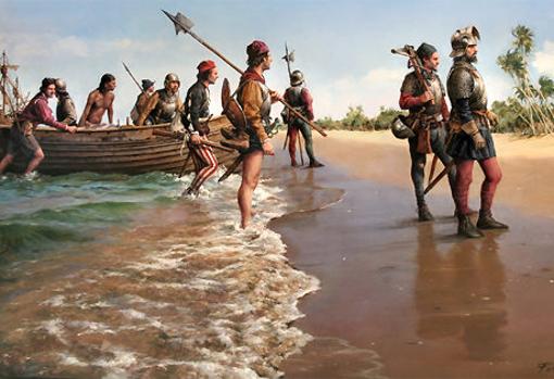 Las expediciones de Alonso de Ojeda, por Augusto Ferrer Dalmau.