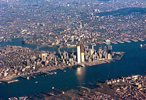Vista área de Manhattan en 1971.