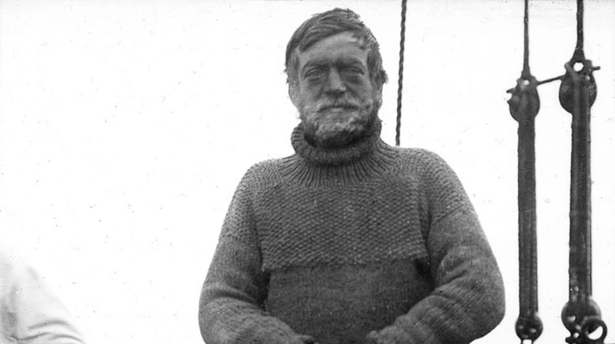 Ernest Shackleton, al final de una de sus expediciones.