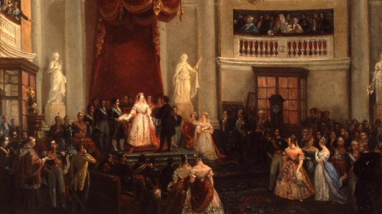 José Castelaro: Isabel II jura la Constitución, 1844,