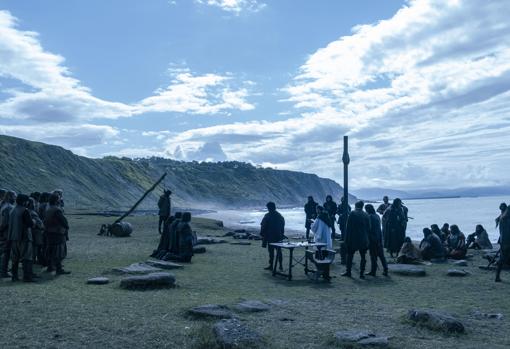 Fotograma de la serie con la escena del motín de San Julián.