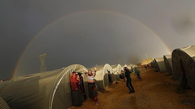 Campamento de refugiados kurdos