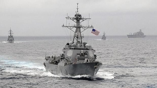 El destructor USS Lassen en el Océano Pacífico en 2009