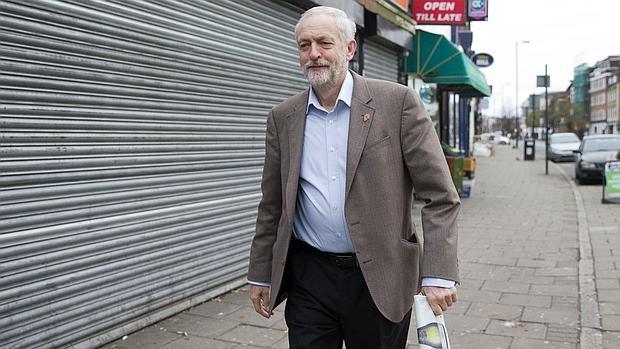 Corbyn en una calle de LOndres el miércoles pasado