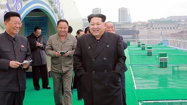 Kim Yong-Un, hace unos días en Corea del Norte