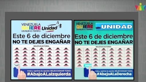 El truco de Maduro para confundir a los votantes de la oposición