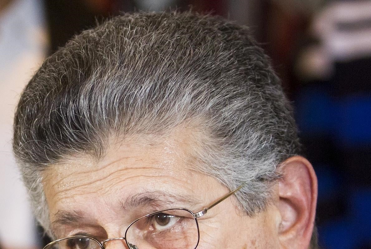 El miembro del comité ejecutivo de la alianza opositora Mesa de la Unidad Democrática (MUD) Henry Ramos Allup