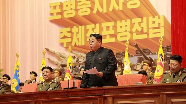 Kim Jong-un, en uno de sus últimos discursos