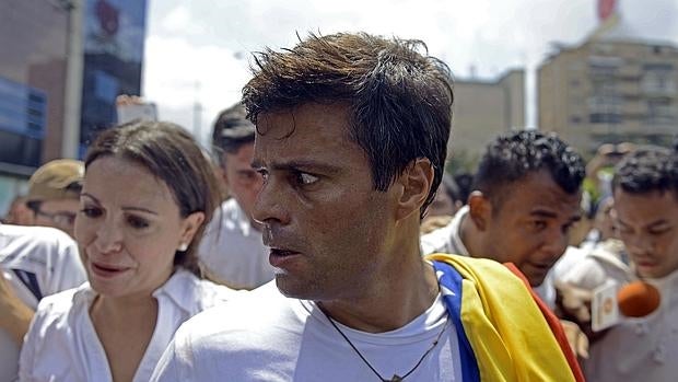 Leopoldo López antes de ser encarcelado