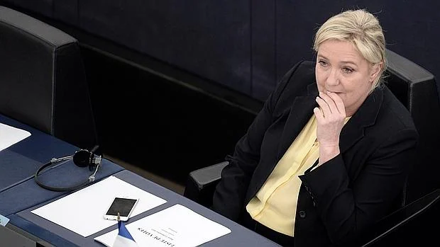 La lider del FN, Marine Le Pen