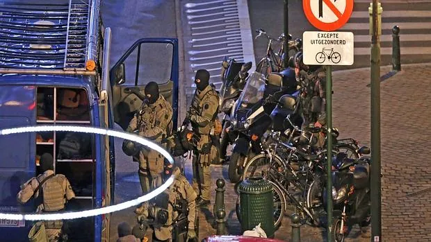 Dispositivo de las fuerzas de seguridad belgas