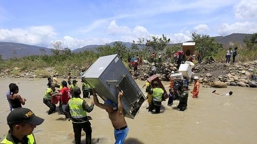 Una de las imágenes de la crisis fronteriza que comenzó el pasado verano