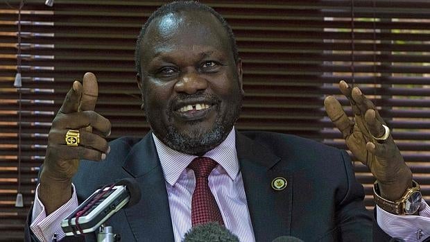 Reik Machar, líder de los rebeldes