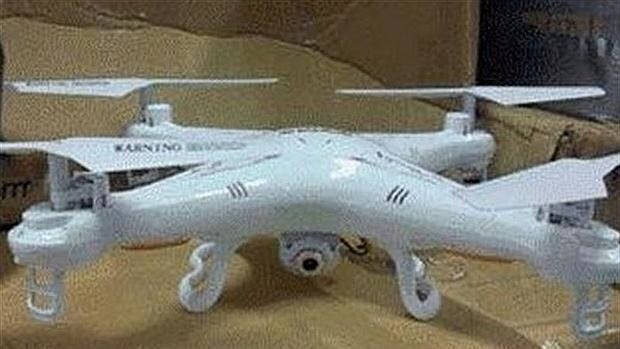 Uno de los drones interceptados