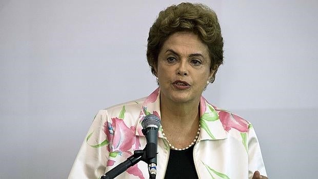 Dilma Rousseff, durante un acto oficial este lunes en Sao Paulo