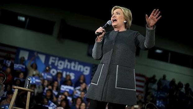 La candidata demócrata a la presidencia, Hillary Clinton