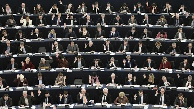 Imagen del pleno del Parlamento Europeo reunido en Estrasburgo