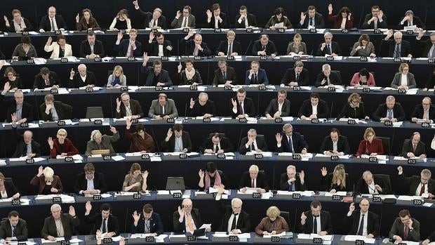 Imagen del pleno del Parlamento Europeo reunido en Estrasburgo