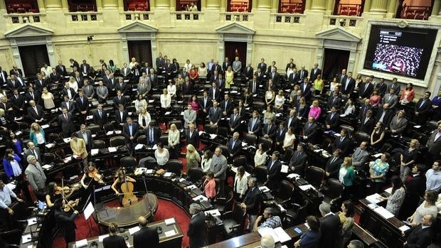 La Cámara de diputados argentina, durante el debate del proyecto