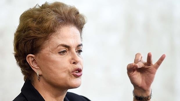 Dilma Rousseff, en un acto oficial en el Palacio de Planalto, en Brasilia el pasado viernes