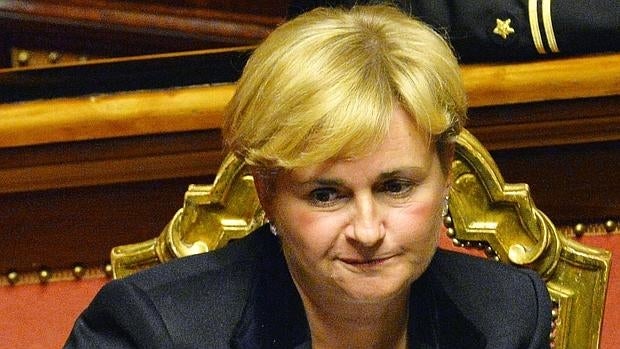 La ministra dimitida, en una sesión del Senado en febrero de 2014